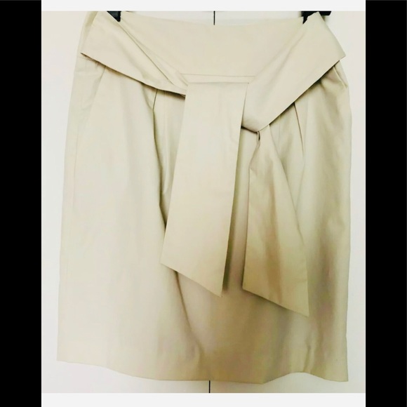 Banana Republic Mini Skirt Sz 4 Bow waist Pockets - Picture 2 of 9
